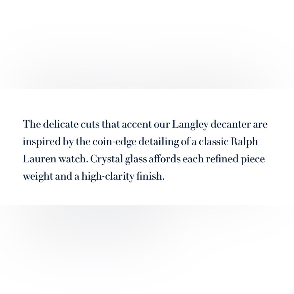 Ralph Lauren Langley Decanter - Picture 5 of 9